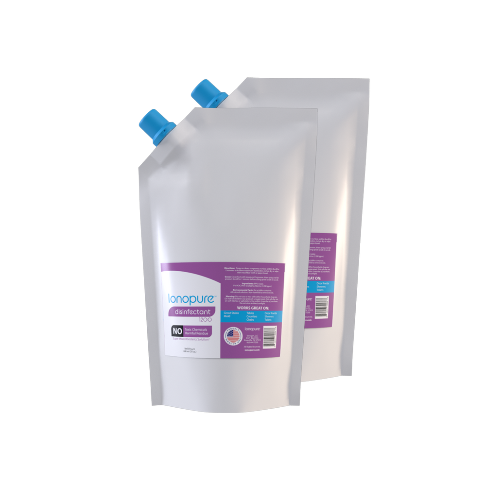 ionopure Disinfectant 1200 - Refill Pouch - 600ml (Twin-Pack)